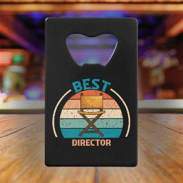Beste Regisseur Retro - Filmmaker Gift Creditkaart Flessenopener