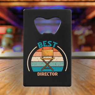 Beste Regisseur Retro - Filmmaker Gift Creditkaart Flessenopener
