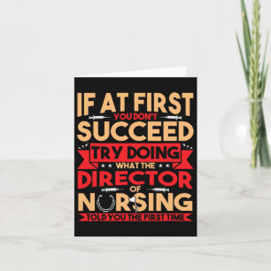Beste regisseur van Nursing Appreciation Gifts Kaart