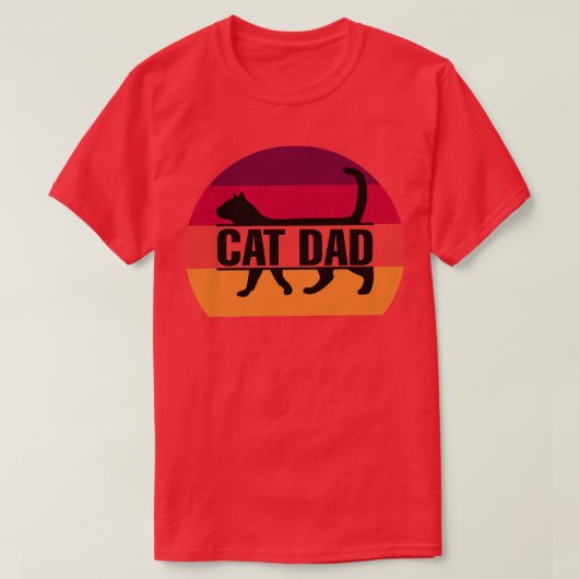  Beste Retro Cat Papa voor eeuwig t-shirt voor man (Design voorkant)