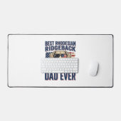 Beste Rhodesian Ridgeback Vader Ooit Vintage Hond  Bureaumat (Keyboard & Muis)