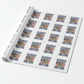 Beste Rhodesian Ridgeback Vader Ooit Vintage Hond Cadeaupapier (Uitgerold)
