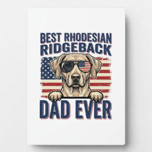 Beste Rhodesian Ridgeback Vader Ooit Vintage Hond Fotoplaat