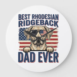 Beste Rhodesian Ridgeback Vader Ooit Vintage Hond Grote Klok