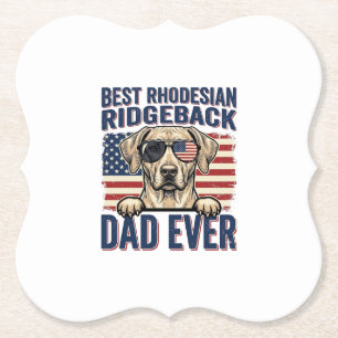 Beste Rhodesian Ridgeback Vader Ooit Vintage Hond Kartonnen Onderzetters