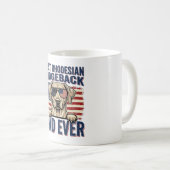 Beste Rhodesian Ridgeback Vader Ooit Vintage Hond Koffiemok (Voorkant rechts)