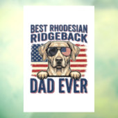Beste Rhodesian Ridgeback Vader Ooit Vintage Hond Raamsticker (Vel 3)