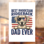 Beste Rhodesian Ridgeback Vader Ooit Vintage Hond Raamsticker (Vel 2)