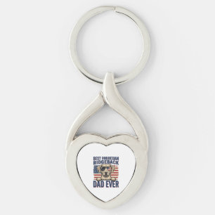 Beste Rhodesian Ridgeback Vader Ooit Vintage Hond Sleutelhanger