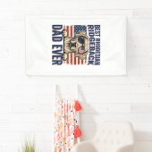 Beste Rhodesian Ridgeback vader ooit vintage hond Spandoek (Insitu)