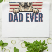 Beste Rhodesian Ridgeback Vader Ooit Vintage Hond Theedoek (Gevouwen)
