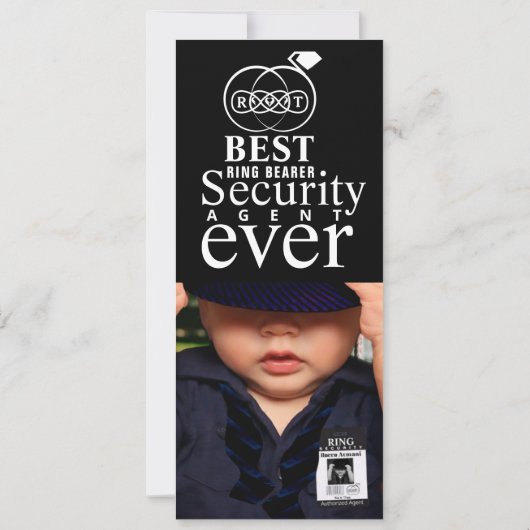 Beste Ring Bearer Ever Fotokaart Save The Date (Achterkant)