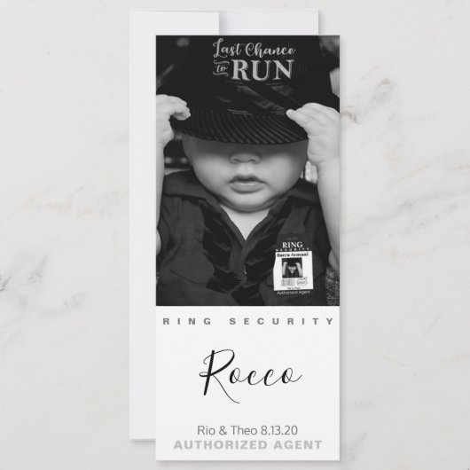 Beste Ring Bearer Ever Fotokaart Save The Date (Voorkant)