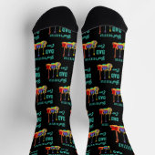 Beste Rockster Papa Ooit Gitaar Sokken (Top)