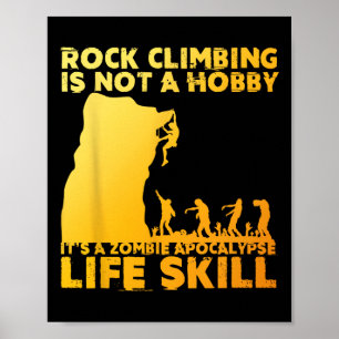 Beste rotsklimkunst voor mannen vrouwen rotshlimme poster