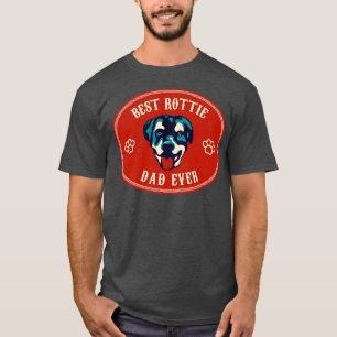 Beste Rottie-papa ooit Rottweiler-hond Liefde T-shirt