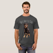 Beste Rottie Rottweiler Hond Papa T-shirt (Voorkant volledig)