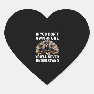 Beste Rottweiler Kunst Voor Mannen Vrouwen Kindere Hart Sticker