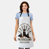 Beste Rottweiler Kunst Voor Mannen Vrouwen Kindere Schort (Gedragen)