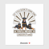 Beste Rottweiler Kunst Voor Mannen Vrouwen Kindere Sticker (Vel)