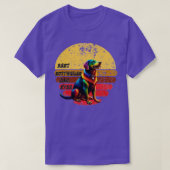 Beste rottweiler papa ooit t-shirt (Design voorkant)