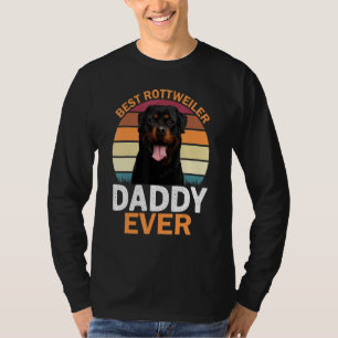 Beste Rottweiler-papa ooit Vaderdag T-shirt