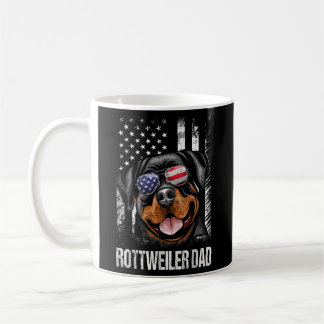Beste rottweiler vader ooit Amerikaanse vlag hond Koffiemok