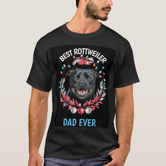 Beste rottweiler vader ooit T-shirt (Voorkant)