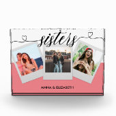 Beste roze, aangepaste tekst fotocollage fotoblokken (Voorkant)