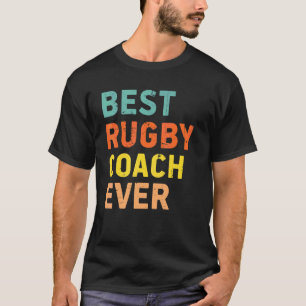 Beste Rugby Coach Ooit Rugby Coach Retro Herher T-shirt