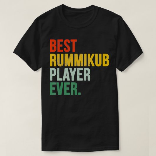 Beste Rummikub Player ooit T-shirt (Design voorkant)