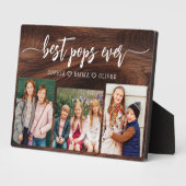 Beste rustieke houten Poppen Opa Fotocollage Fotoplaat (Zijkant)