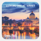 Beste rustige plekken in Italië Vierkante Sticker (Voorkant)