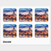 Beste rustige plekken in Italië Vierkante Sticker (Vel)