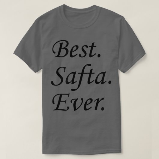 Beste Safta Ever Hebreeuws joodse grootmoeder T-shirt (Design voorkant)