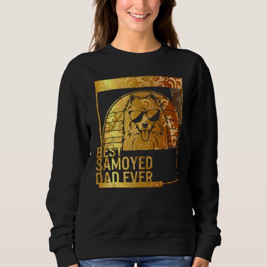 Beste Samoyed Dad Oover-hond-vader voor mannen Dog Trui (Voorkant)
