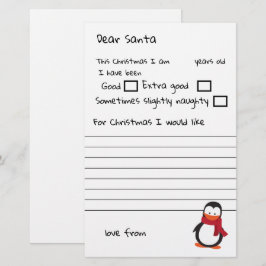 Beste Santa A, persoonlijke brief aan de kerstman