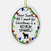 Beste Santa Boykin Spaniel Keramisch Ornament (Rechts)