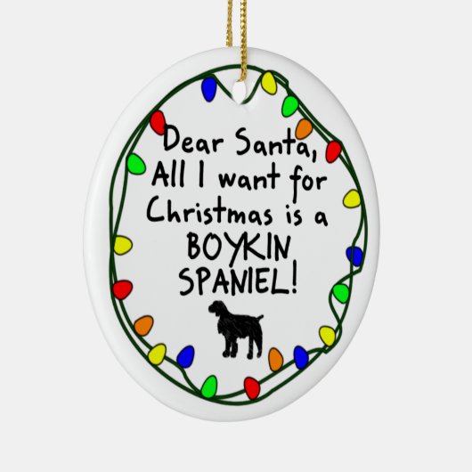 Beste Santa Boykin Spaniel Keramisch Ornament (Rechts)