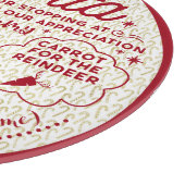 Beste Santa Cookie & Milk-ronde, rode tekst 1 Snijplank (Hoek)