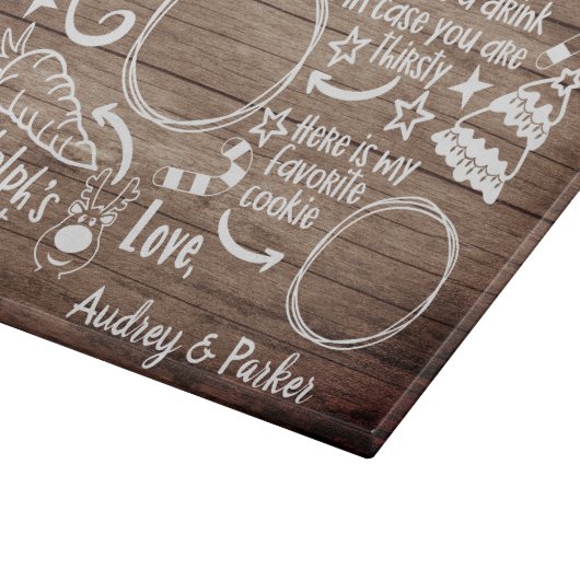 Beste Santa Cookie Snijplank (Hoek)