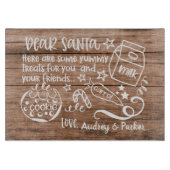 Beste Santa Cookie Tray Snijplank (Voorkant)