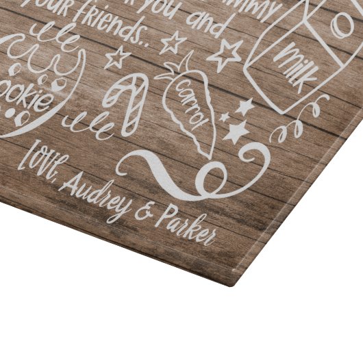 Beste Santa Cookie Tray Snijplank (Hoek)