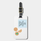 Beste Santa Cookies, alstublieft speelgoed mee Bagagelabel (Voorkant verticaal)
