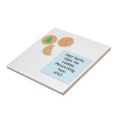 Beste Santa Cookies, alstublieft speelgoed mee Tegeltje (Zijkant)