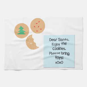 Beste Santa Cookies, alstublieft speelgoed mee Theedoek