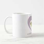 Beste Santa Cookies brengen speelgoed Paarse harte Koffiemok (Links)