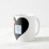 Beste Santa Cookies brengen speelgoed zwart hart m Koffiemok (Voorkant rechts)