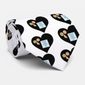 Beste Santa Cookies brengen speelgoed zwart hart m Stropdas (Opgerold)