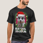 Beste Santa Cute Meerkat was stout met Kerstmis T-shirt (Voorkant)